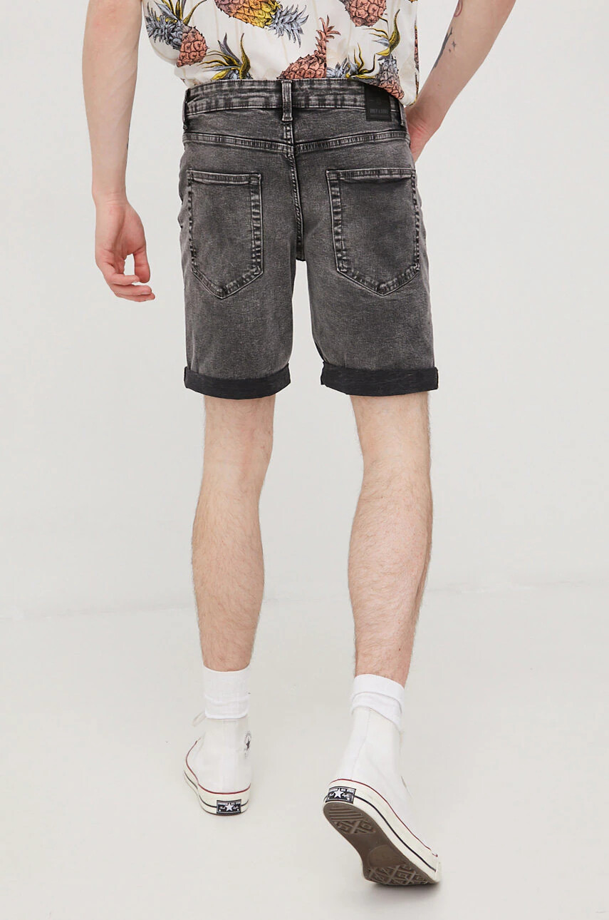 Only & Sons Дънкови къси панталони в сиво - Pepit.bg