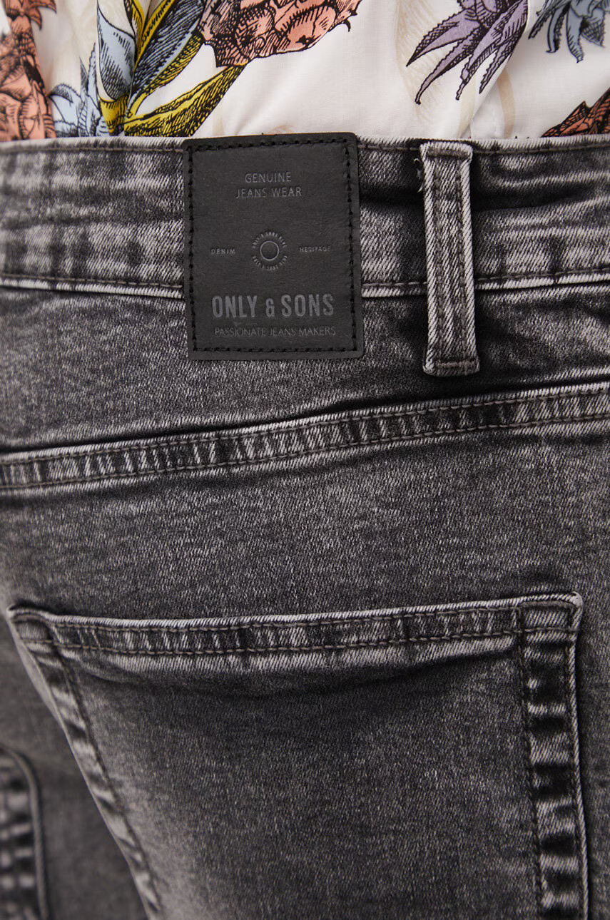 Only & Sons Дънкови къси панталони в сиво - Pepit.bg