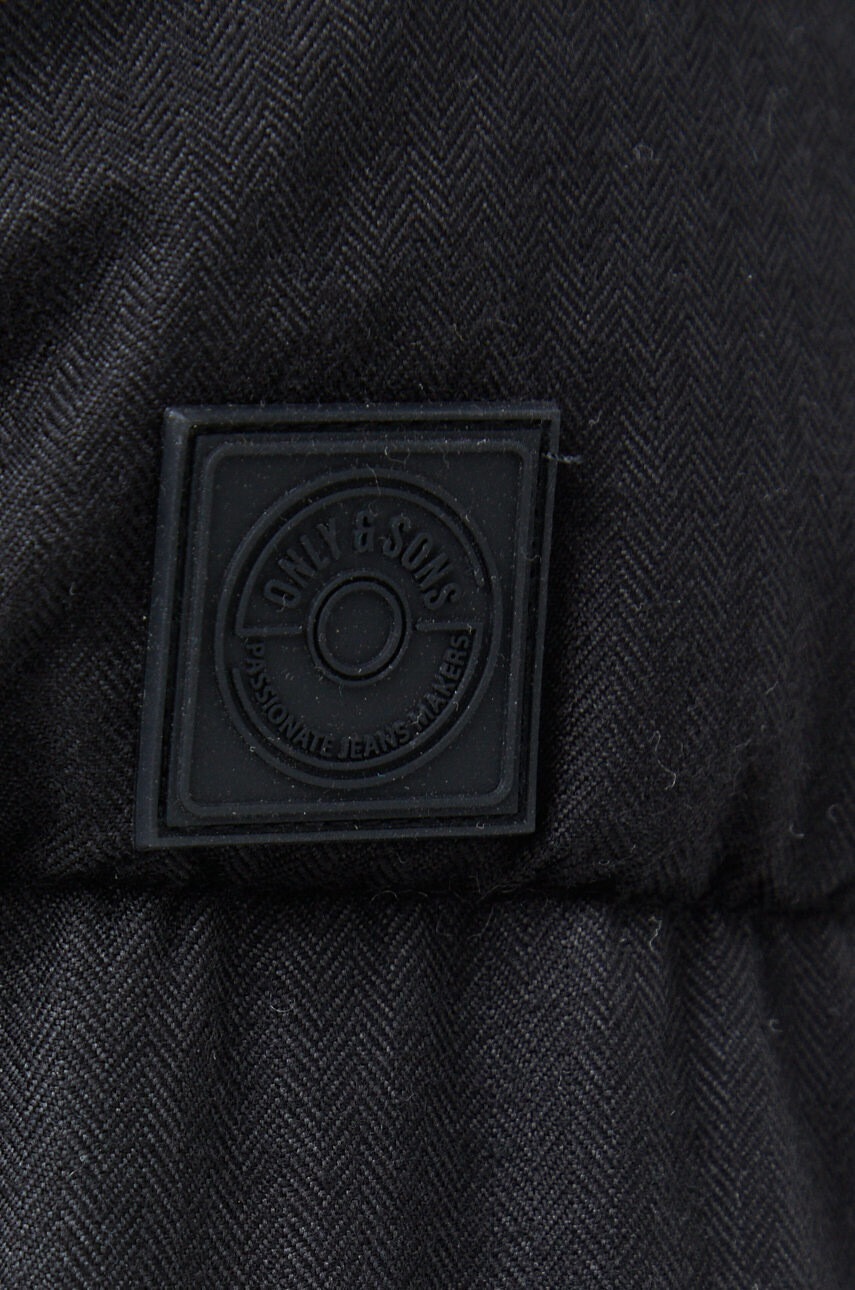 Only & Sons Яке в черно със зимна изолация - Pepit.bg