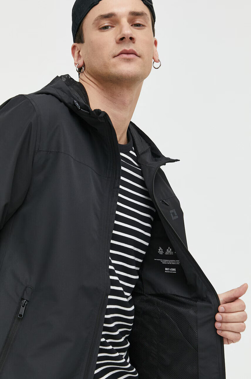 Only & Sons Яке в черно с преходна изолация - Pepit.bg