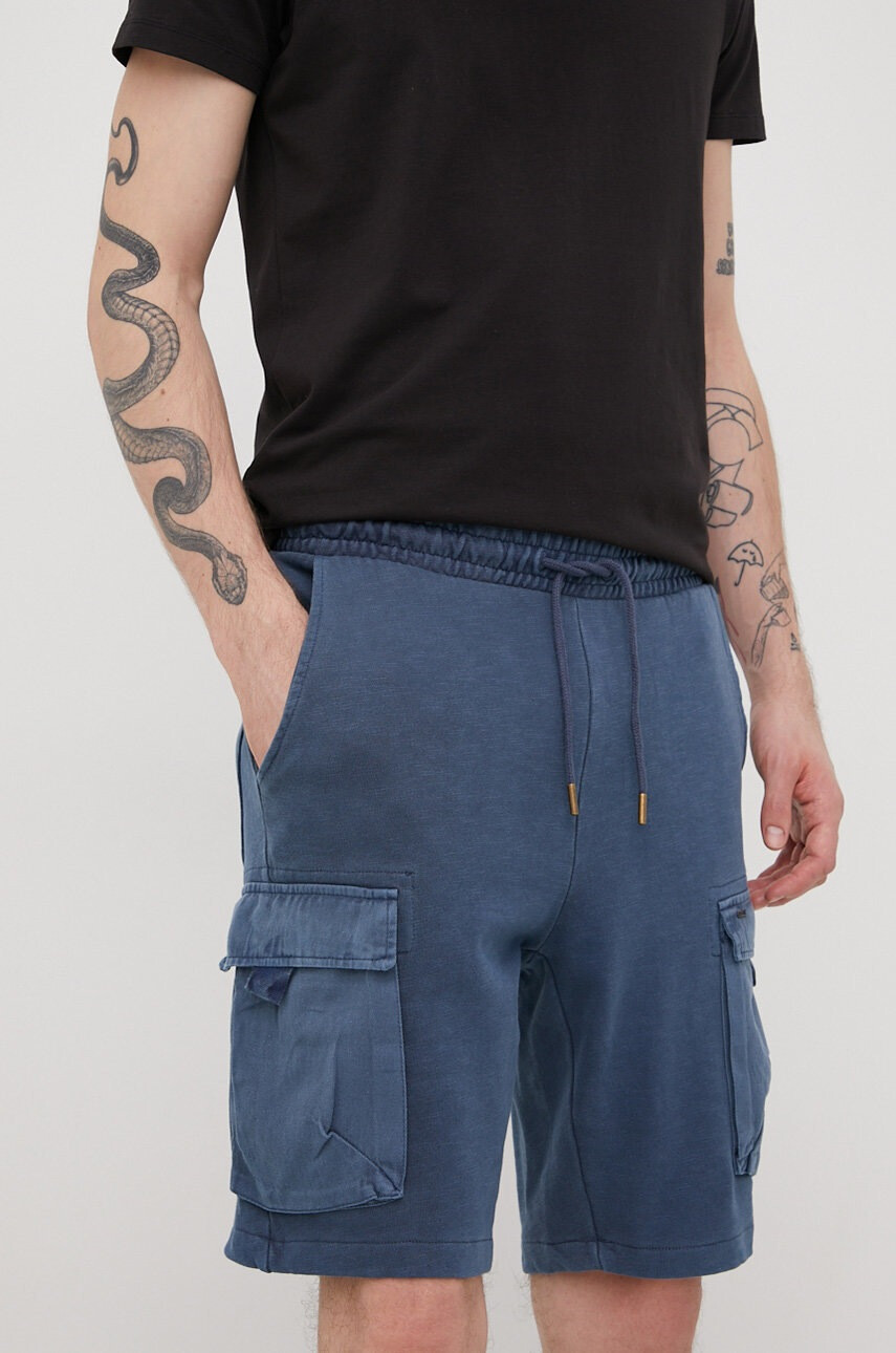 Only & Sons Памучен къс панталон в сиво - Pepit.bg