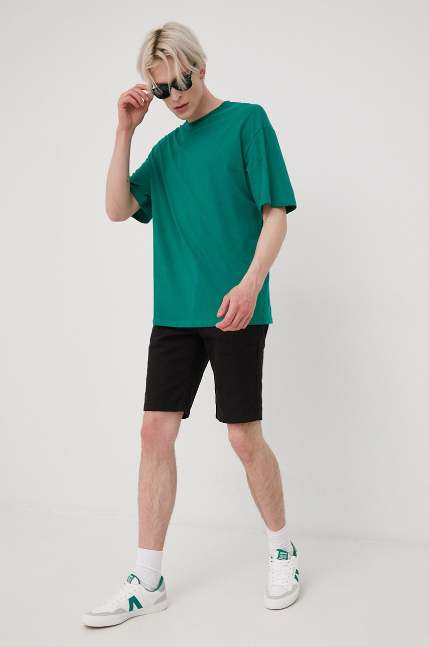 Only & Sons Памучен къс панталон в черно - Pepit.bg