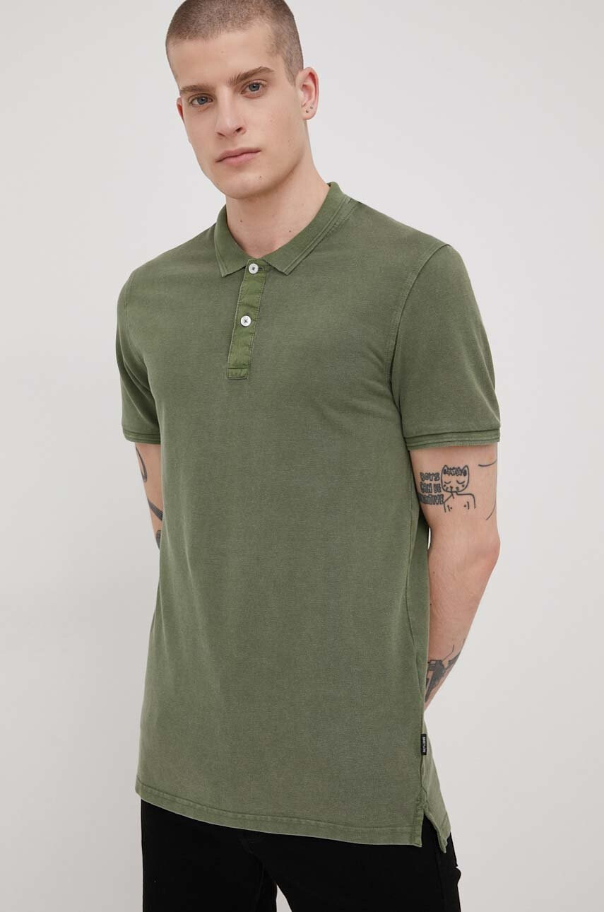 Only & Sons Памучна тениска с яка - Pepit.bg