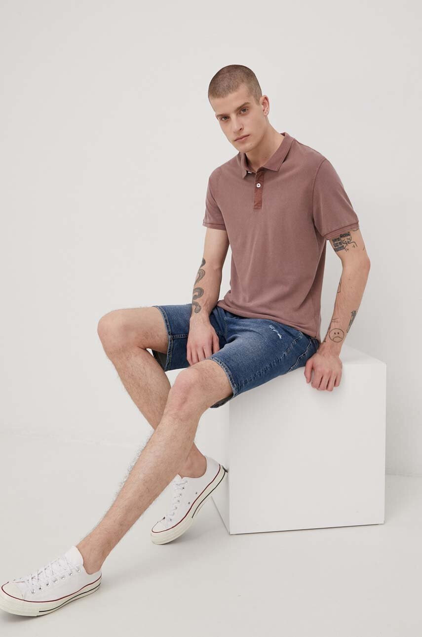 Only & Sons Памучна тениска с яка - Pepit.bg