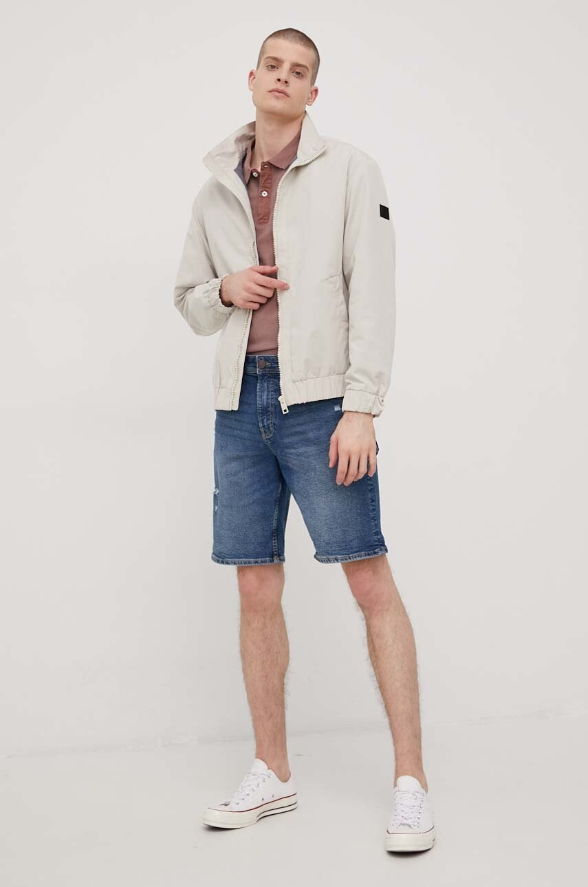 Only & Sons Памучна тениска с яка - Pepit.bg