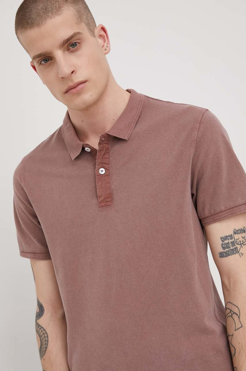 Only & Sons Памучна тениска с яка - Pepit.bg