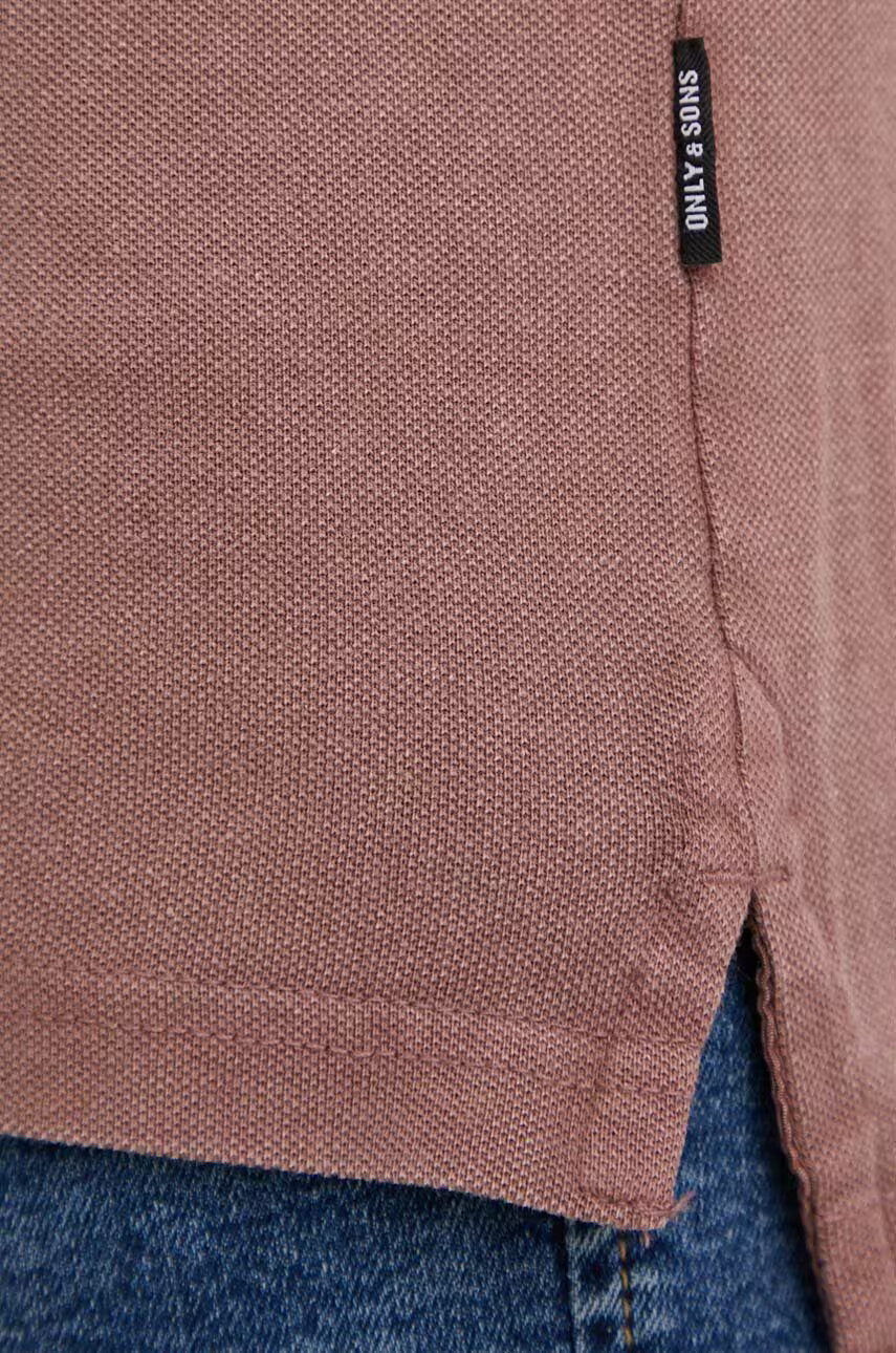 Only & Sons Памучна тениска с яка - Pepit.bg