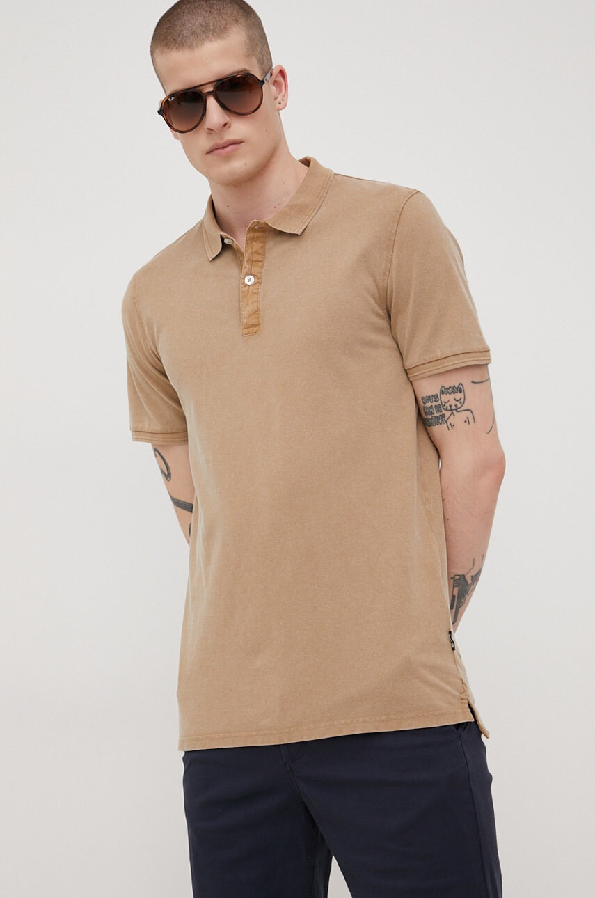 Only & Sons Памучна тениска с яка - Pepit.bg