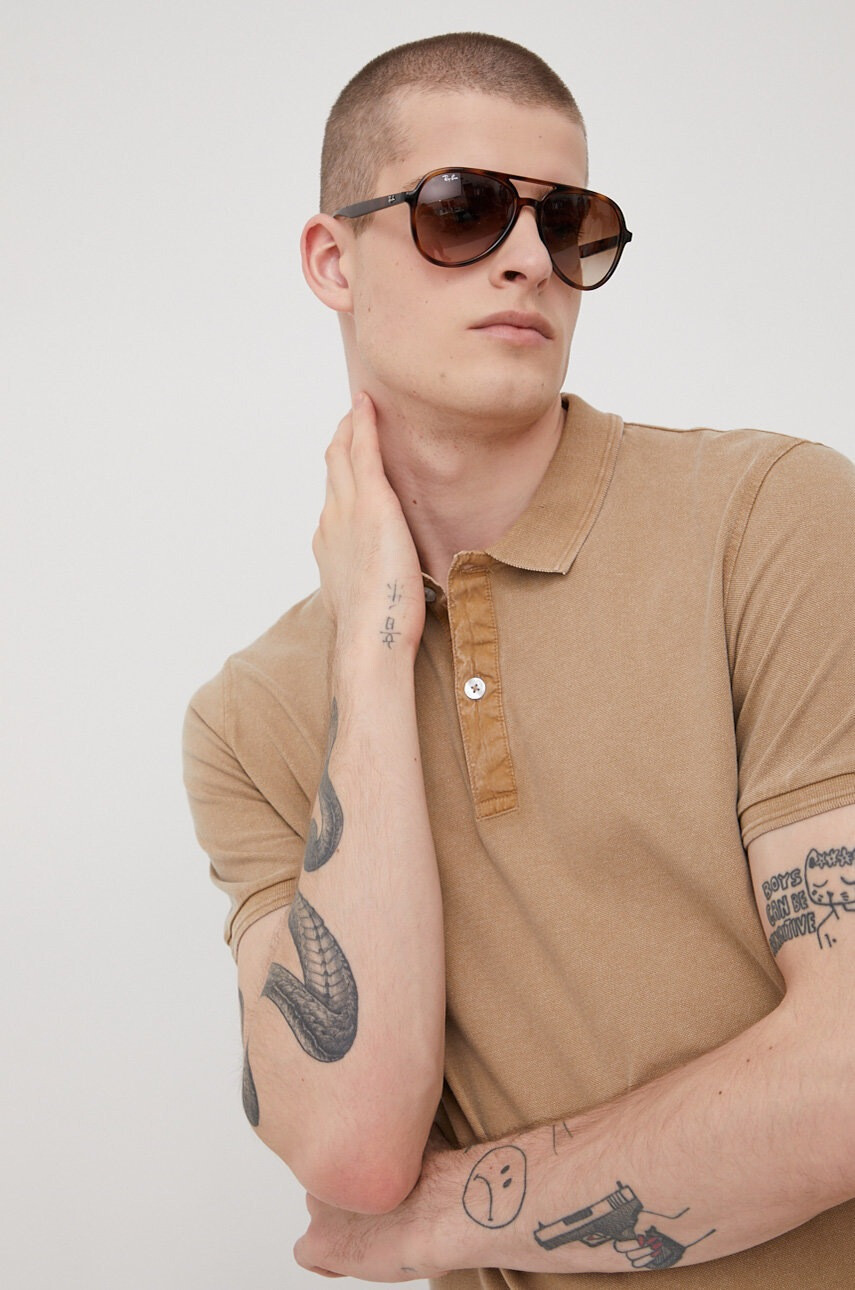 Only & Sons Памучна тениска с яка - Pepit.bg