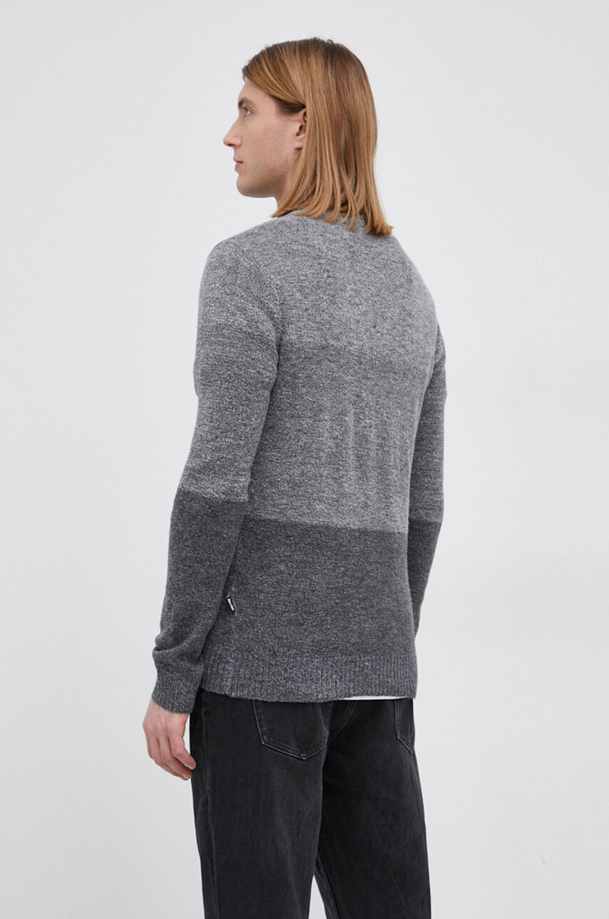 Only & Sons Пуловер мъжки в сиво от лека материя - Pepit.bg