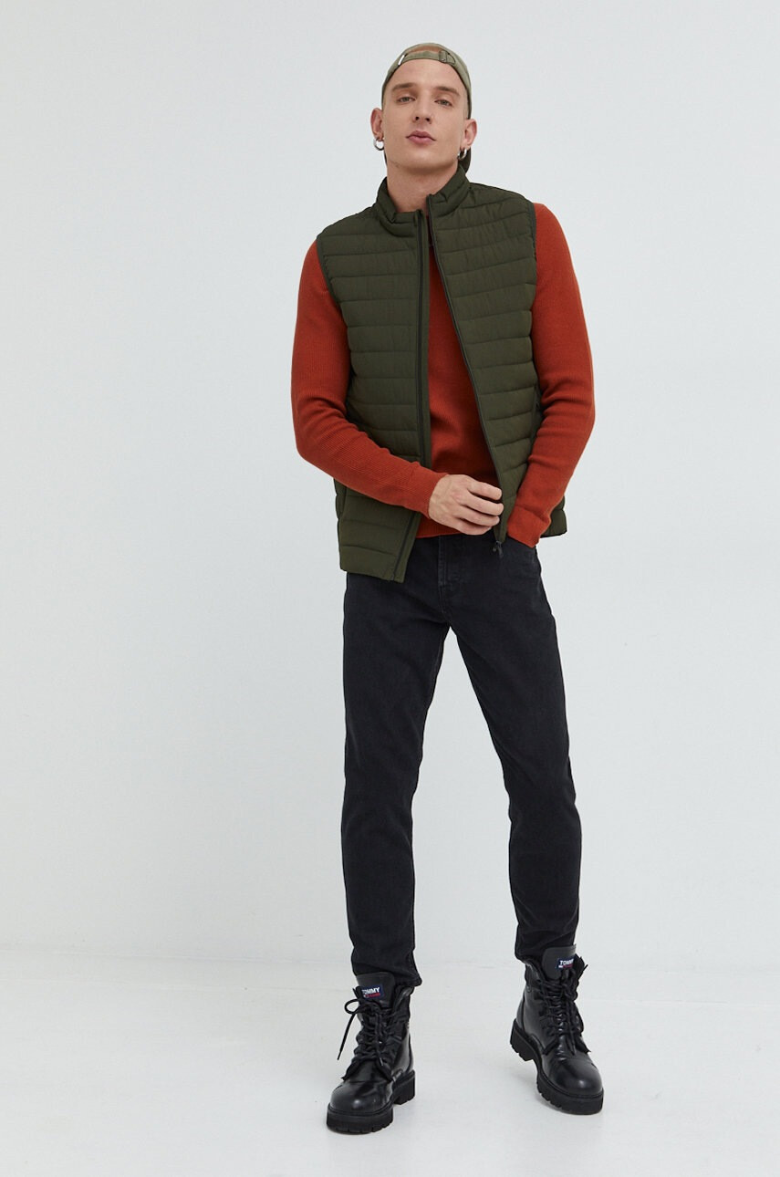 Only & Sons Пуловер мъжки в оранжево - Pepit.bg