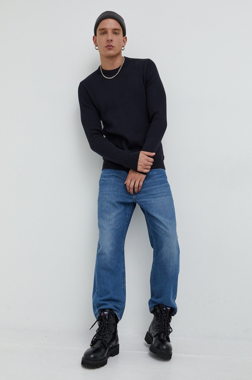 Only & Sons Пуловер мъжки в тъмносиньо - Pepit.bg