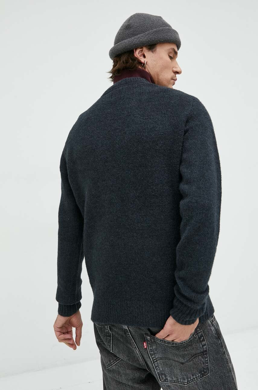 Only & Sons Пуловер с вълна мъжки в тъмносиньо - Pepit.bg