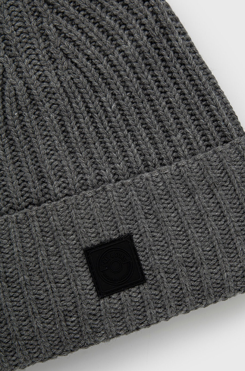 Only & Sons Шапка в сиво - Pepit.bg