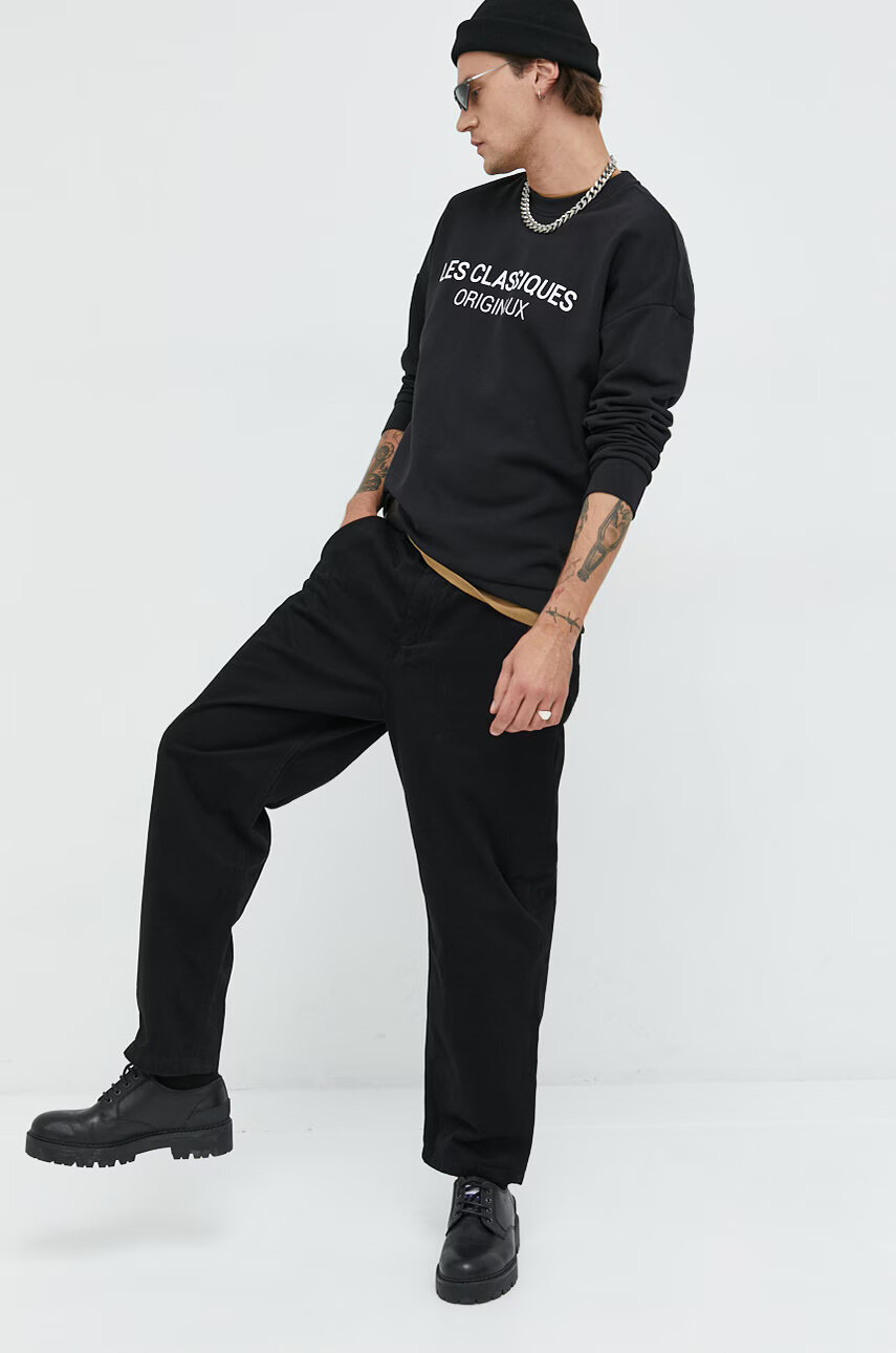 Only & Sons Суичър в черно с принт - Pepit.bg