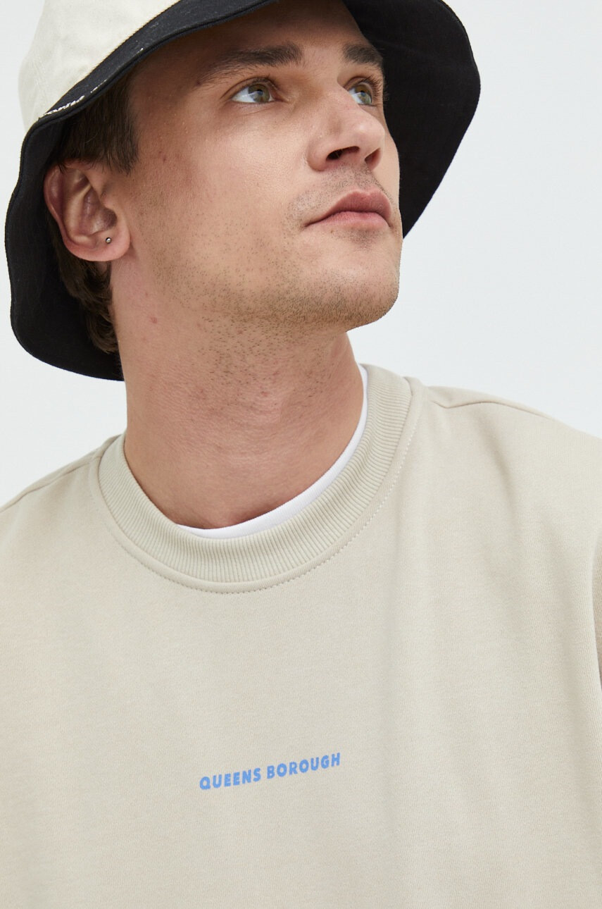 Only & Sons Суичър в бежово с принт - Pepit.bg