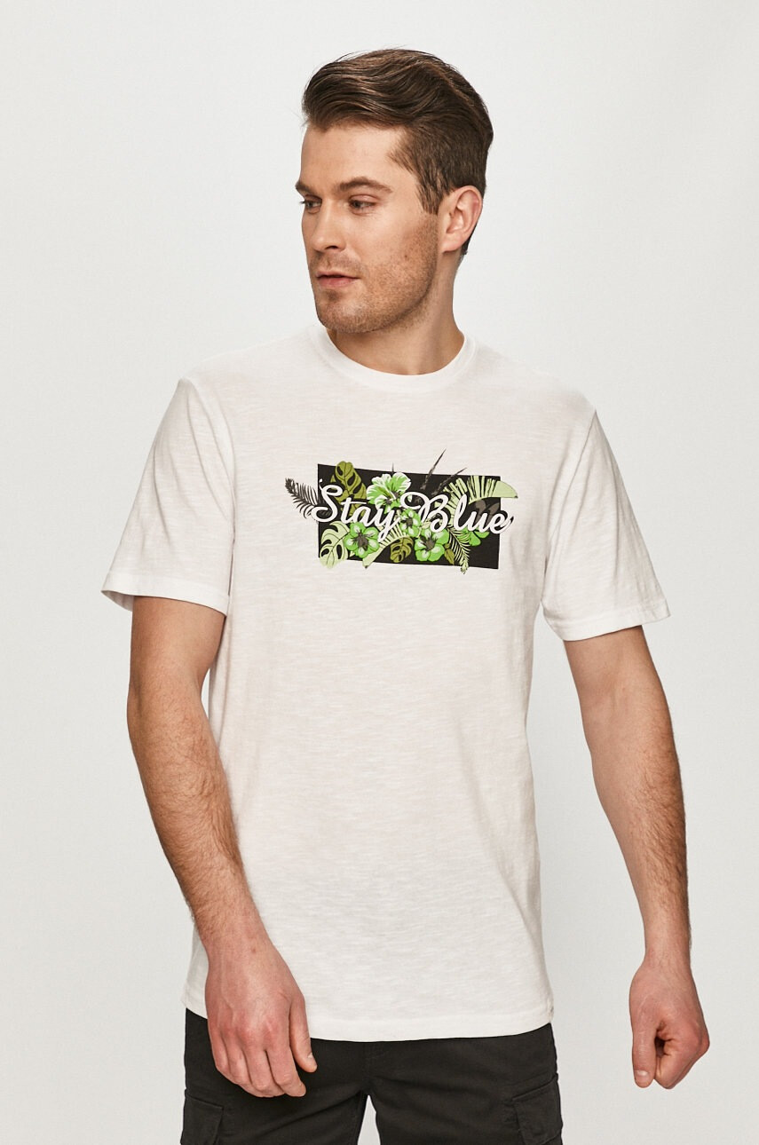 Only & Sons Тениска в бяло - Pepit.bg