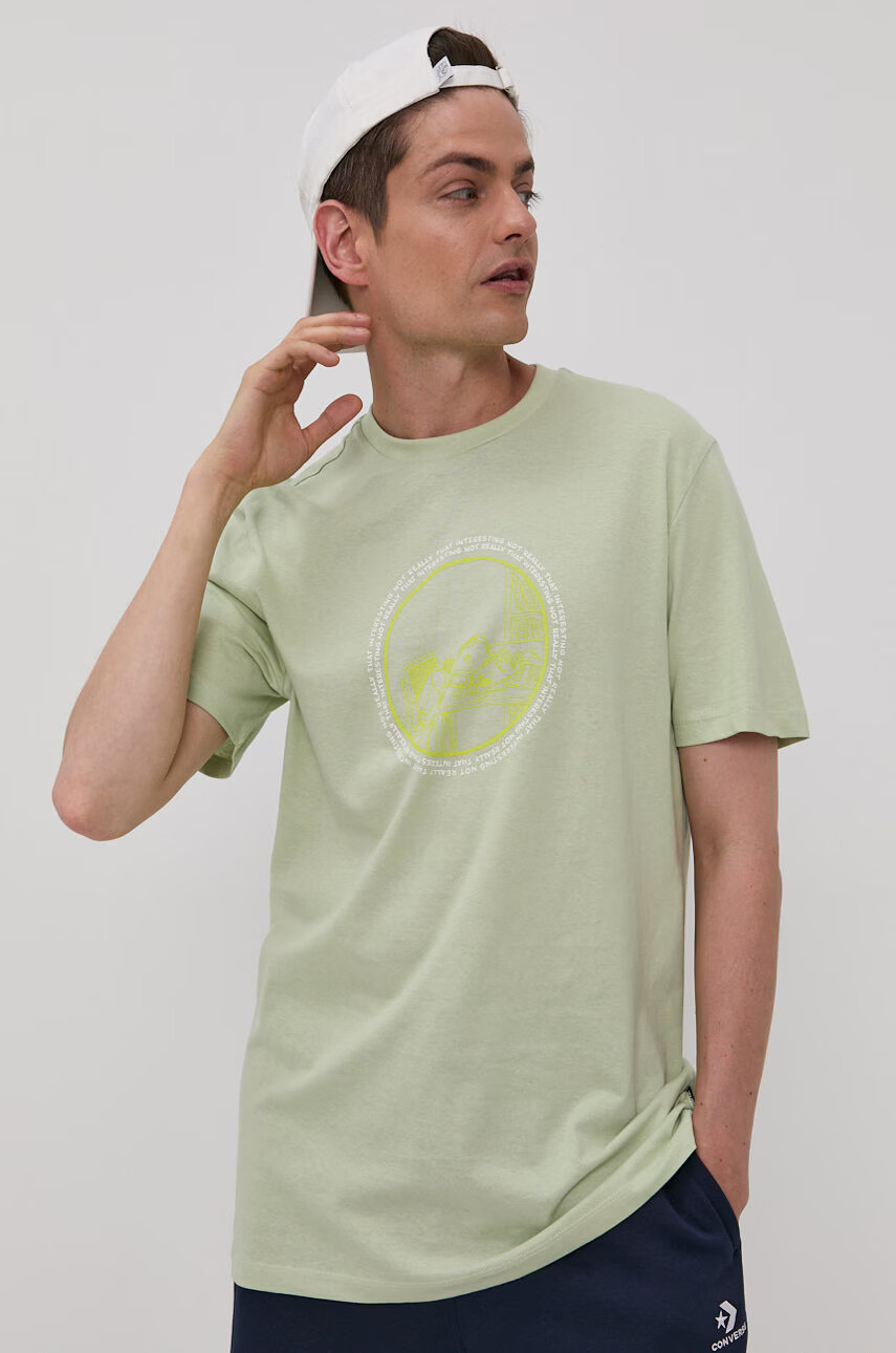 Only & Sons Тениска мъжка в бежово с принт - Pepit.bg