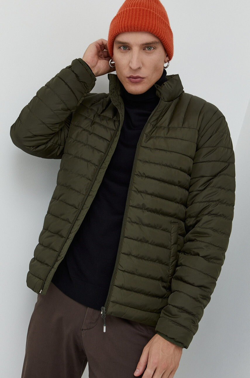 Only & Sons Яке в зелено с преходна изолация - Pepit.bg