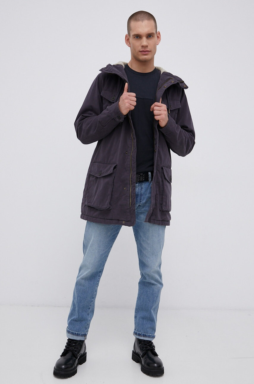 Only & Sons Яке мъжко в тъмносиньо с преходна изолация - Pepit.bg