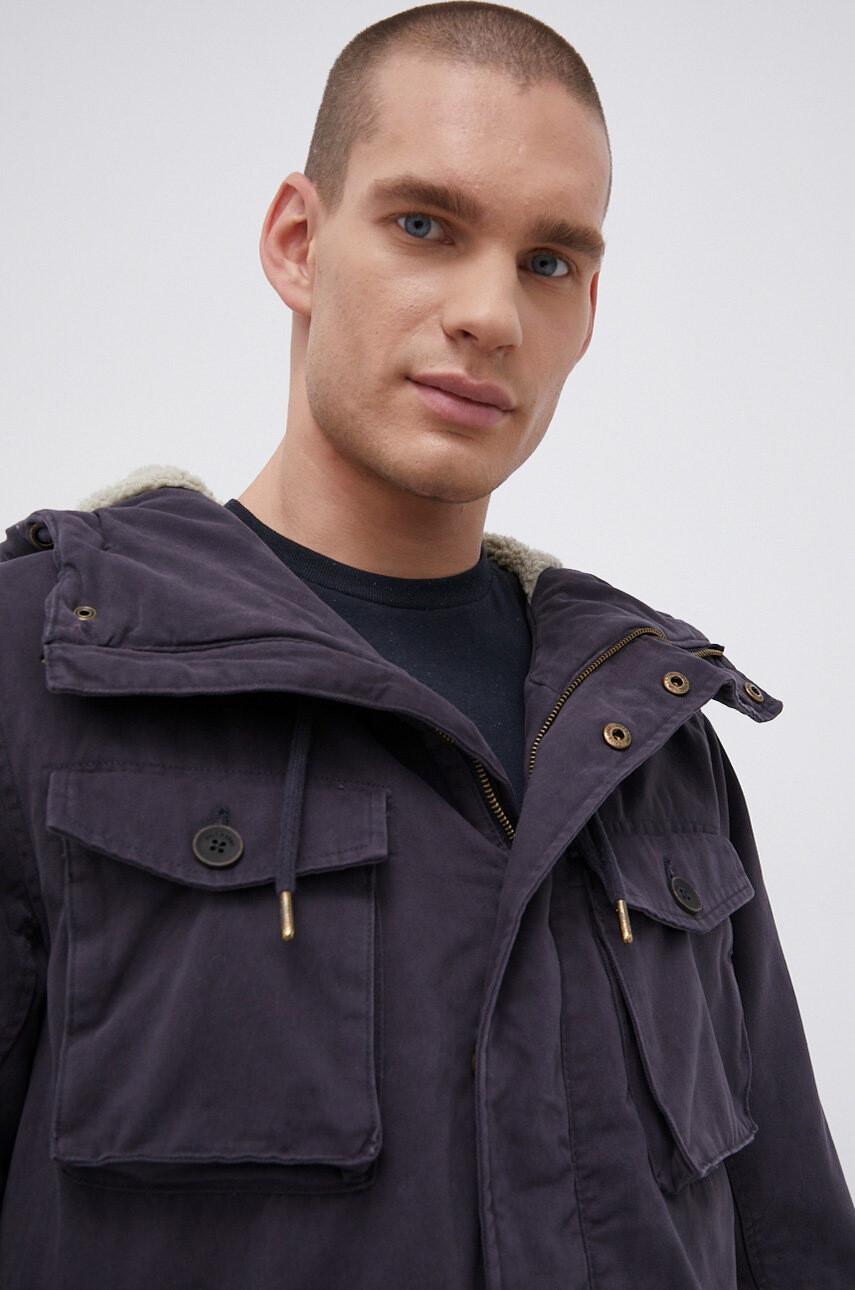 Only & Sons Яке мъжко в тъмносиньо с преходна изолация - Pepit.bg