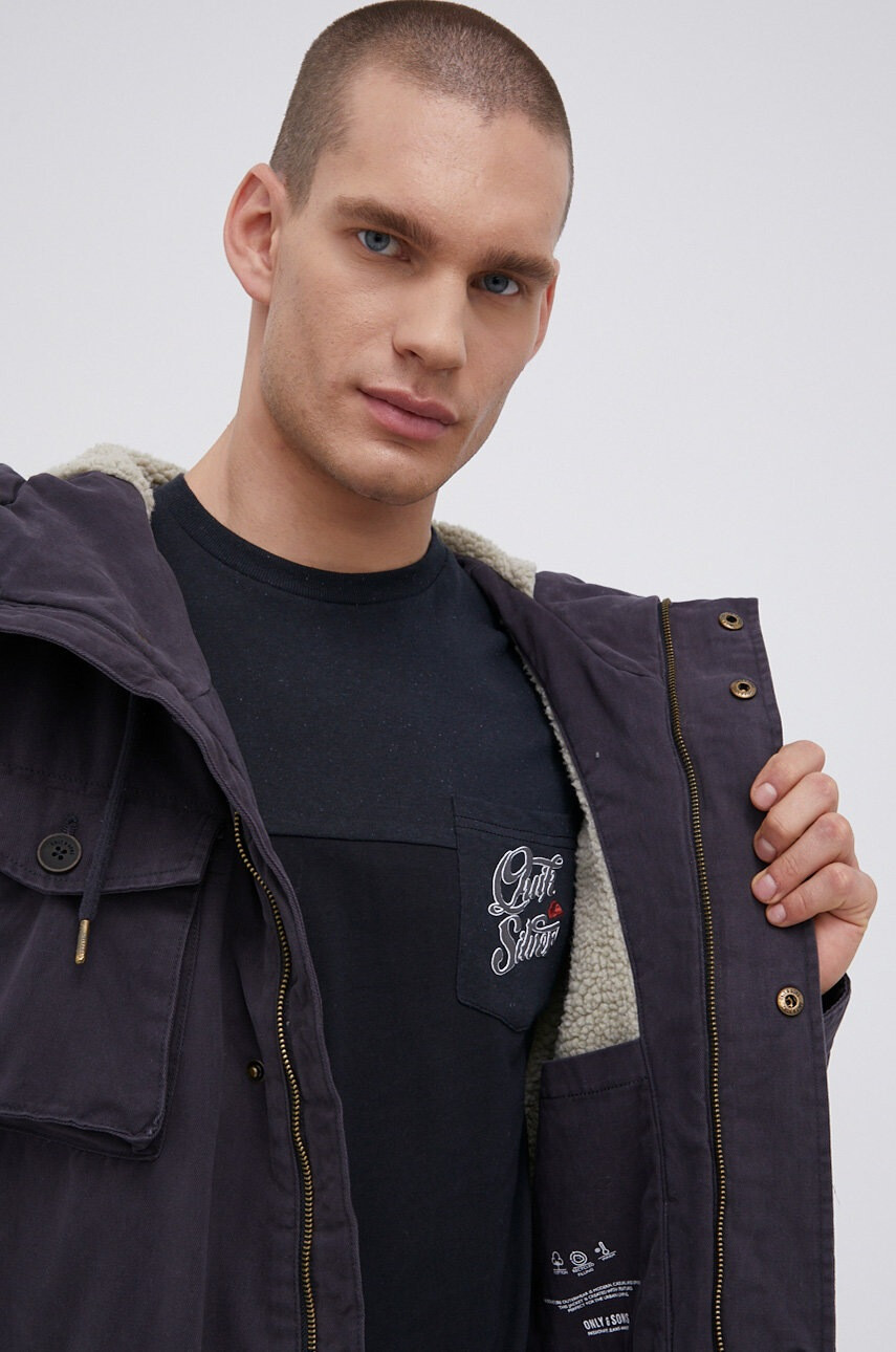 Only & Sons Яке мъжко в тъмносиньо с преходна изолация - Pepit.bg
