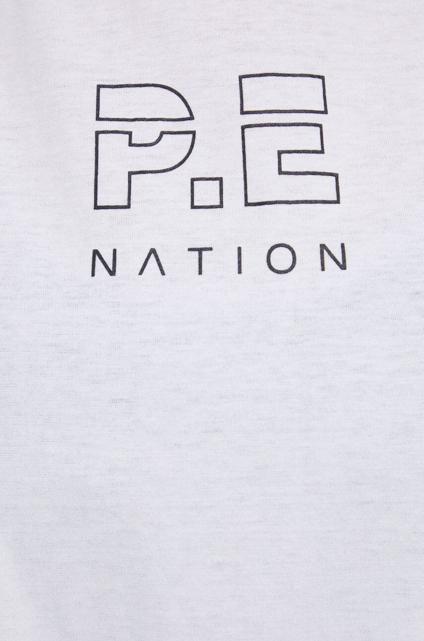 P.E Nation Памучен топ в бяло - Pepit.bg