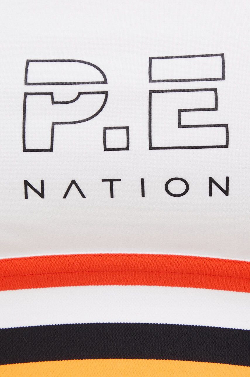 P.E Nation Спортен сутиен The Original в бяло с десен - Pepit.bg