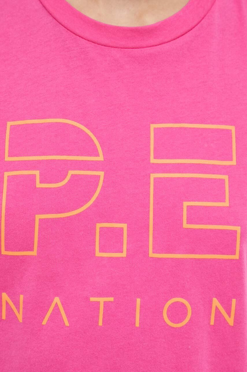 P.E Nation Топ Shuffle дамски в розово - Pepit.bg