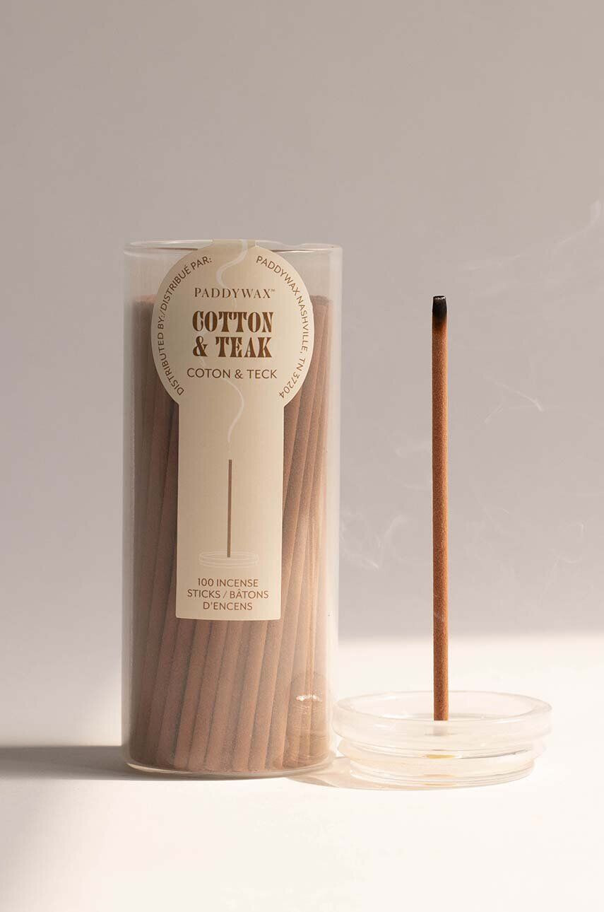 Paddywax Комплект ароматни пръчици Cotton & Teak 100 броя - Pepit.bg