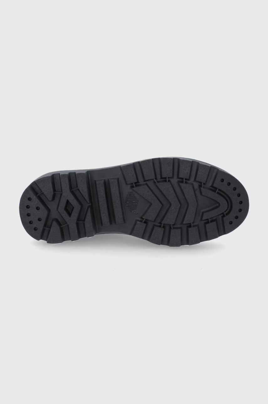 Palladium Кожени боти дамски в черно с платформа - Pepit.bg