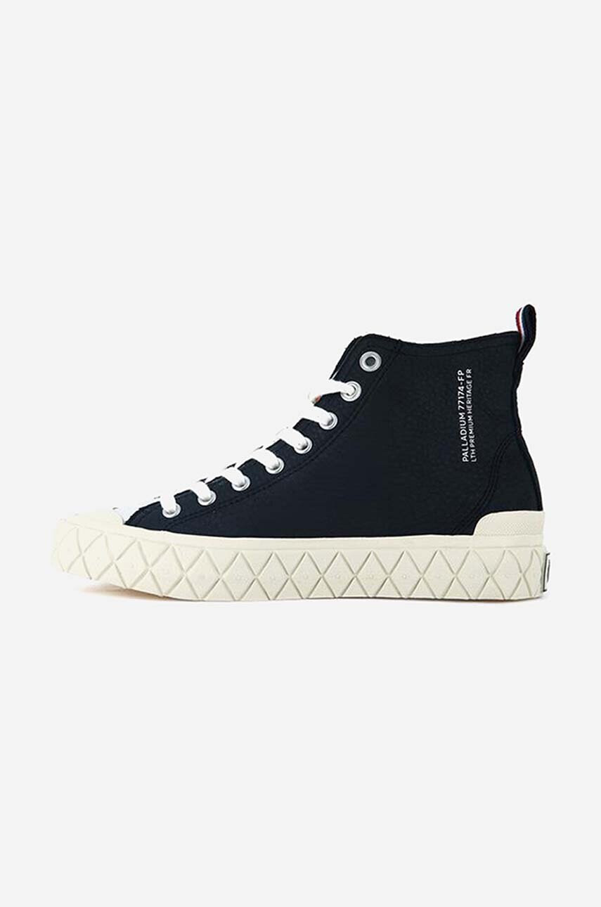 Palladium Кожени кецове Palla Ace Mid Lth Ul в черно - Pepit.bg
