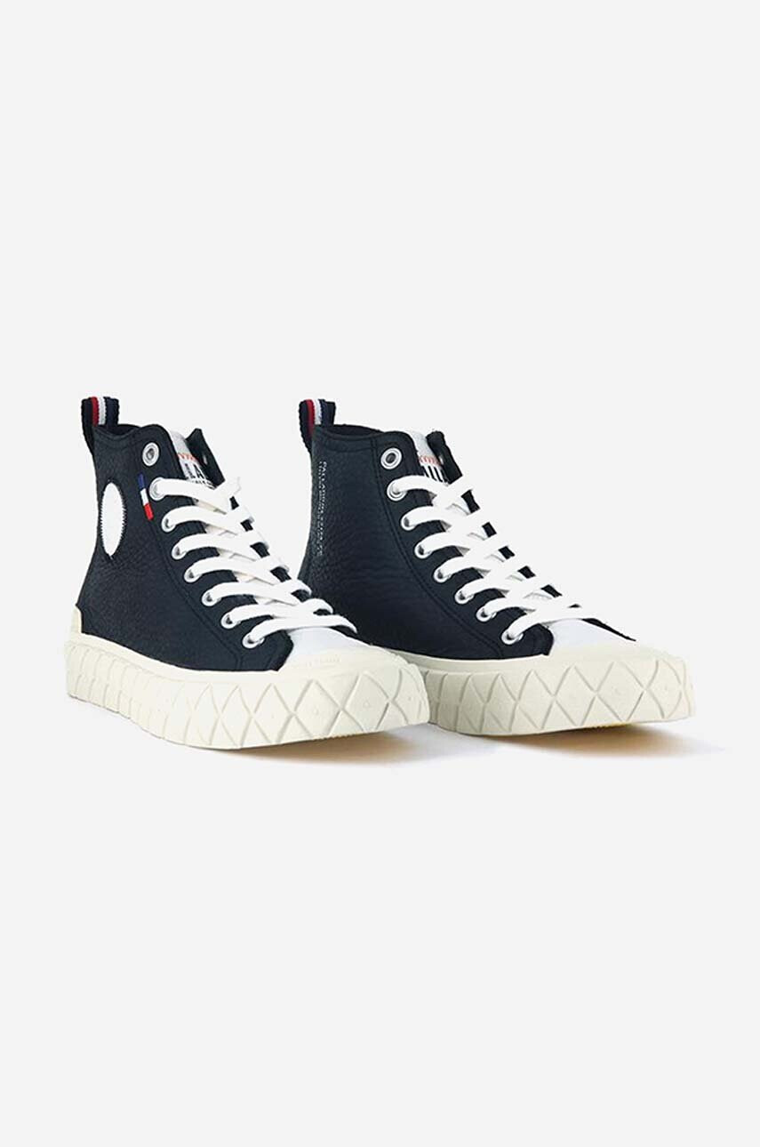 Palladium Кожени кецове Palla Ace Mid Lth Ul в черно - Pepit.bg