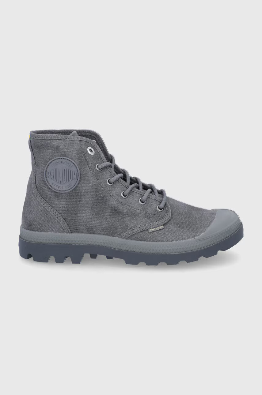 Palladium Високи кецове мъжки в сиво - Pepit.bg