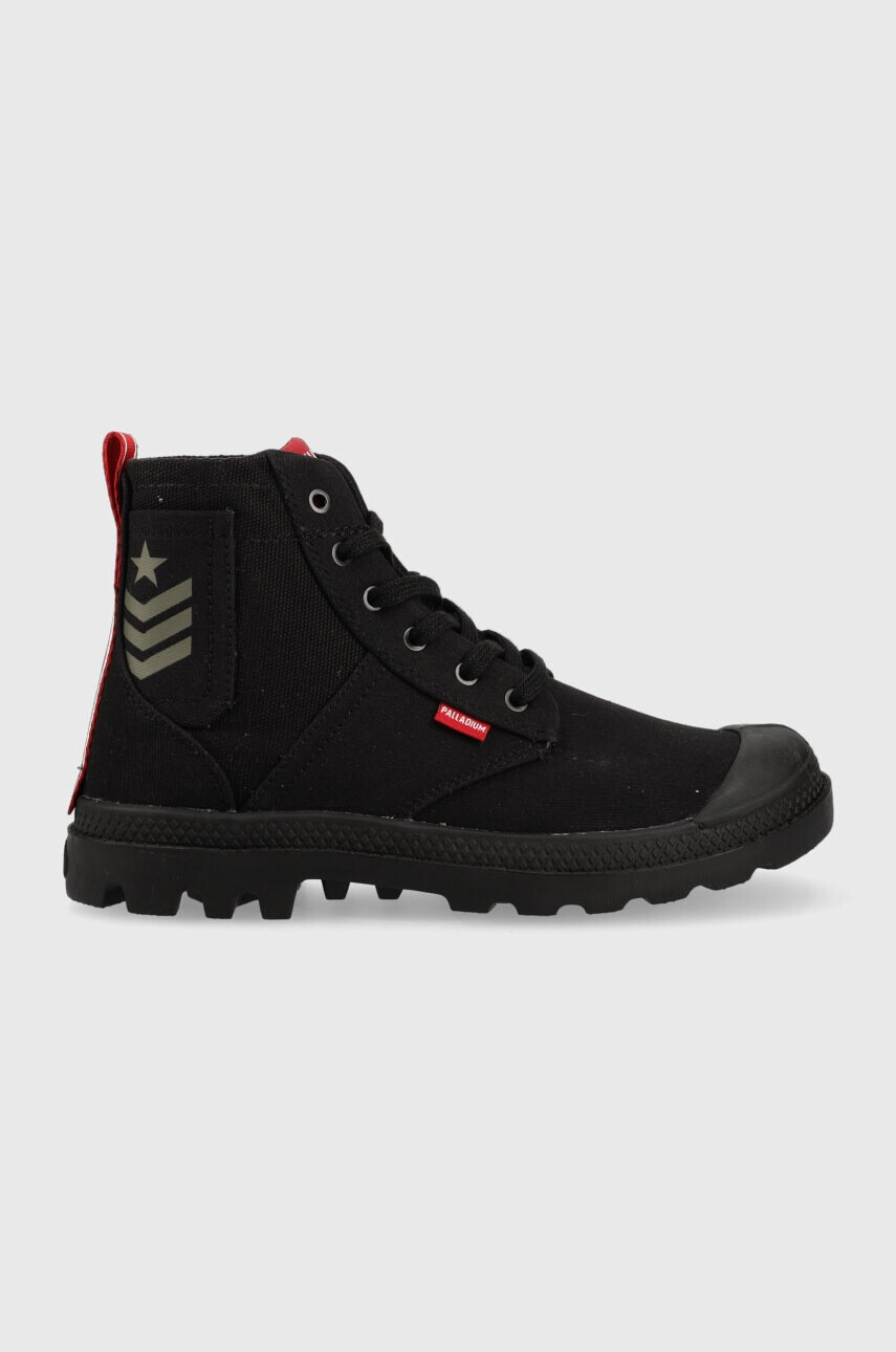 Palladium Високи кецове METROPOLITAN PAMPA в черно 78583.008.M - Pepit.bg