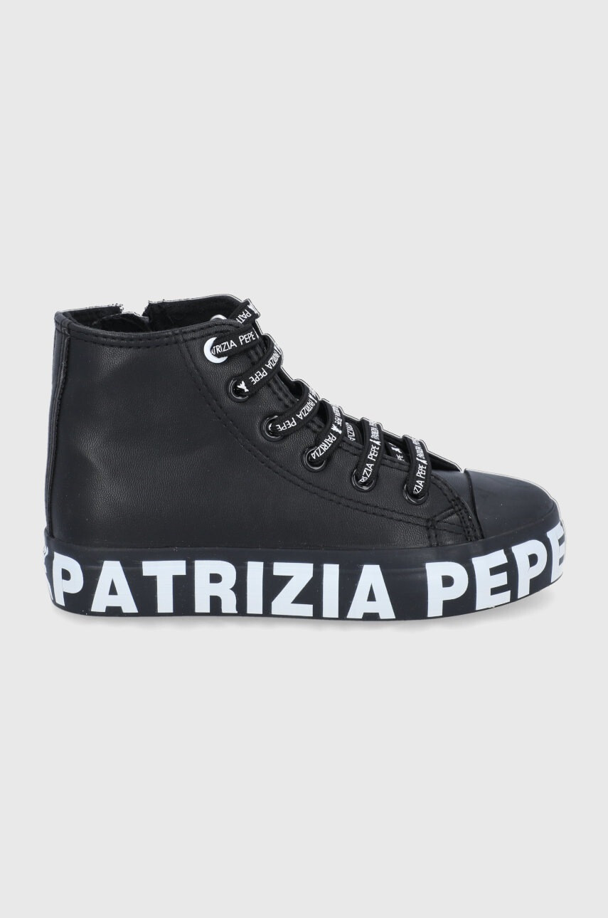 Patrizia Pepe Детски високи кецове в черно - Pepit.bg