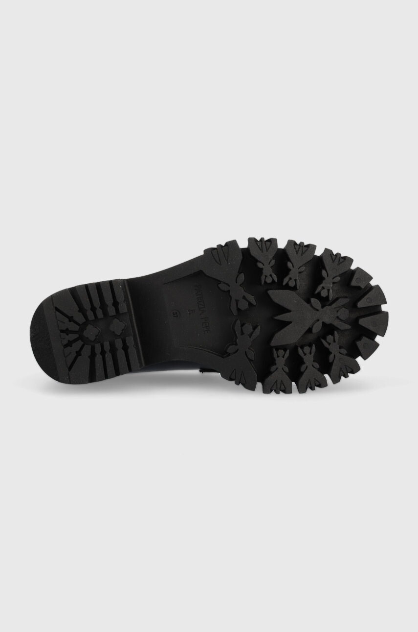 Patrizia Pepe Кожени мокасини в черно с платформа - Pepit.bg