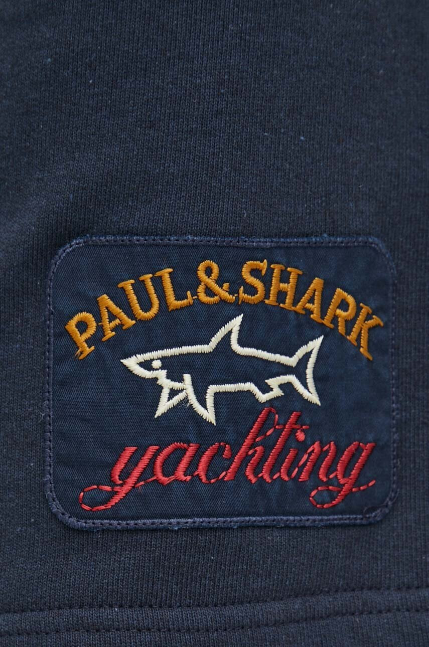 Paul&Shark Памучен къс панталон в тъмносиньо - Pepit.bg