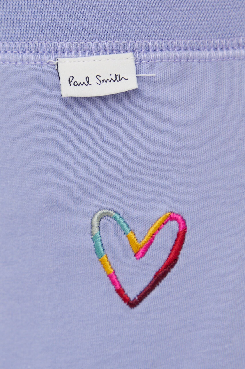 Paul Smith Памучен панталон дамски с апликация - Pepit.bg