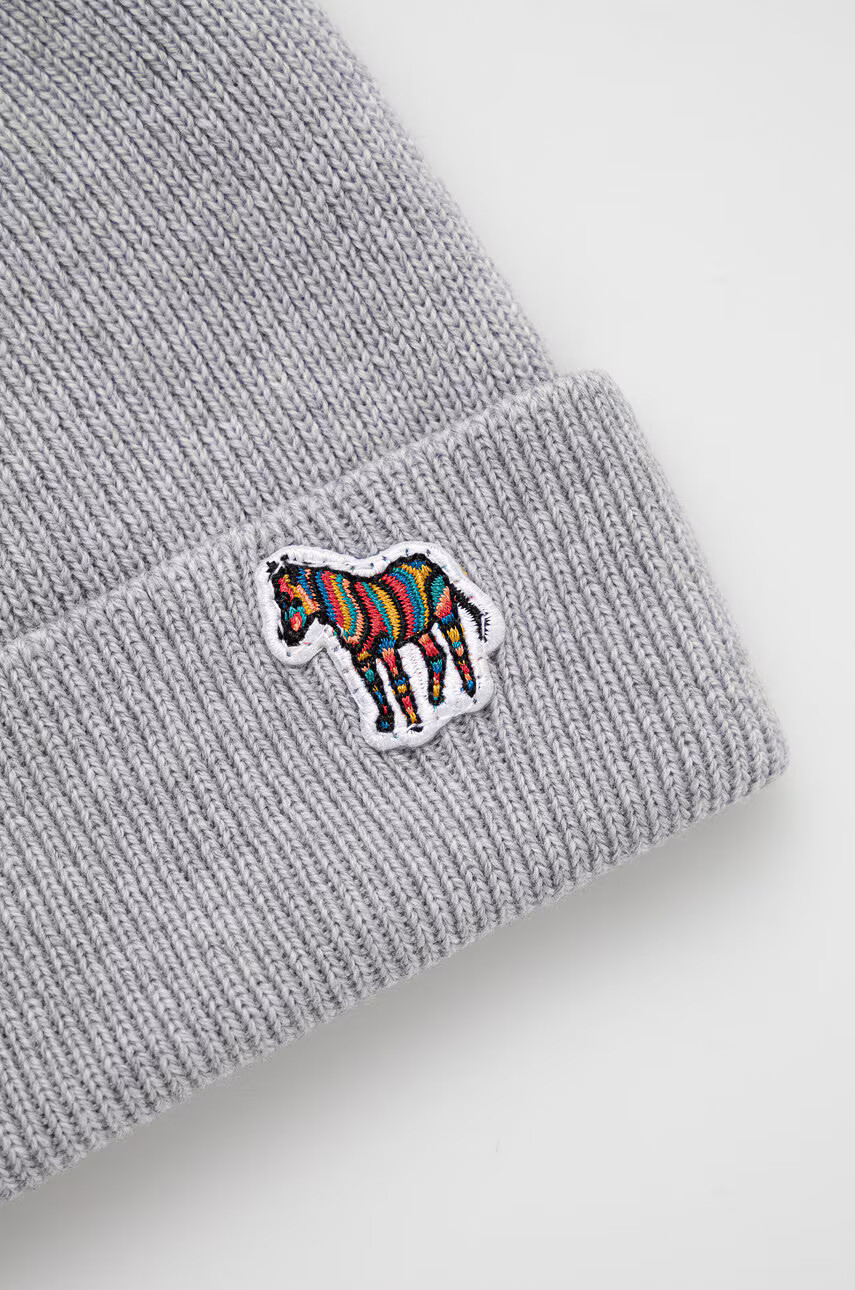 Paul Smith Шапка в сиво с фина плетка от вълна - Pepit.bg