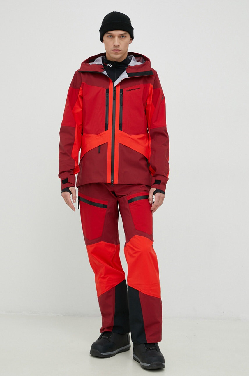 Peak Performance Панталони Gravity GoreTex в бордо - Pepit.bg