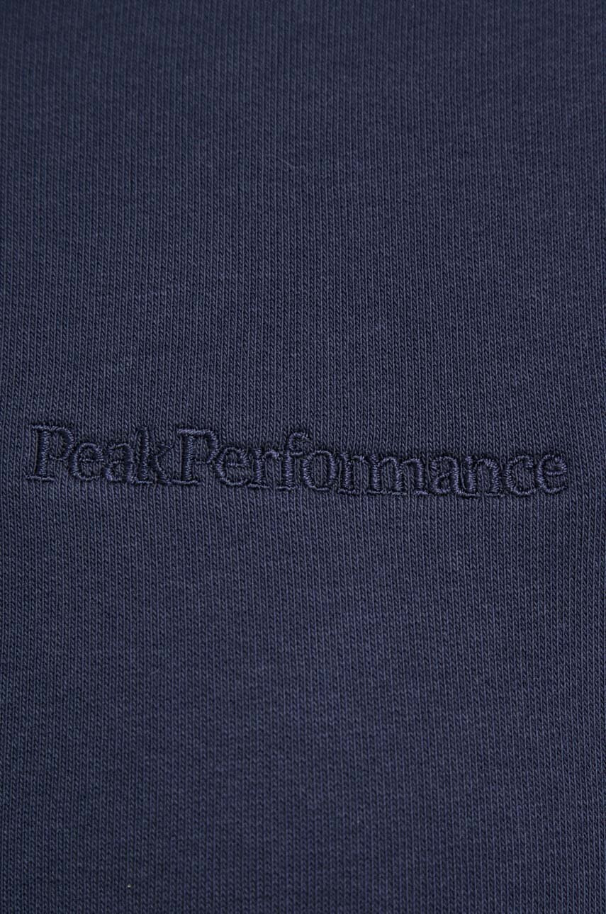 Peak Performance Суичър в тъмносиньо с качулка с изчистен дизайн - Pepit.bg