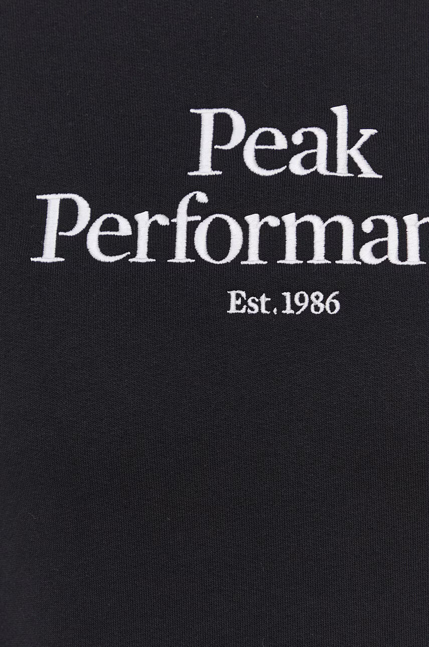 Peak Performance Суичър дамски в черно с апликация - Pepit.bg