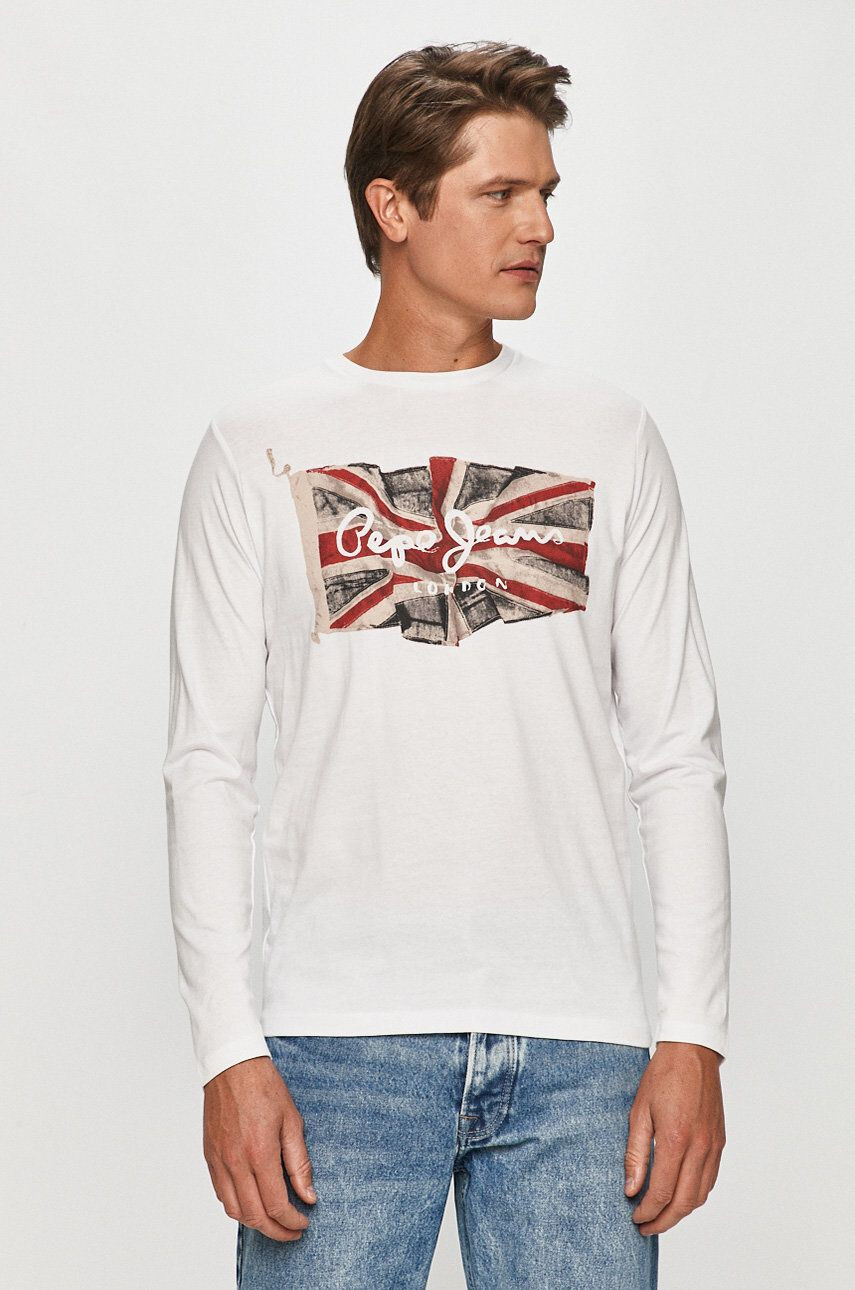 Pepe Jeans Блуза с дълъг ръкав Flag Logo - Pepit.bg