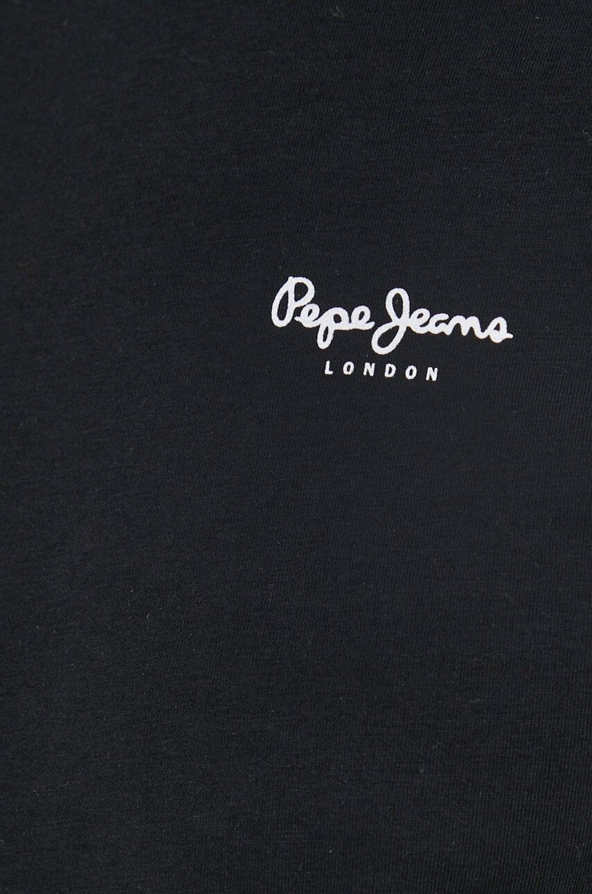 Pepe Jeans Блуза с дълги ръкави Original Basic 2 Long N в черно с изчистен дизайн - Pepit.bg