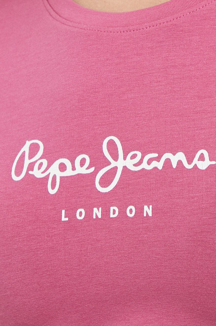 Pepe Jeans Блуза с дълги ръкави New Virginia в лилаво - Pepit.bg