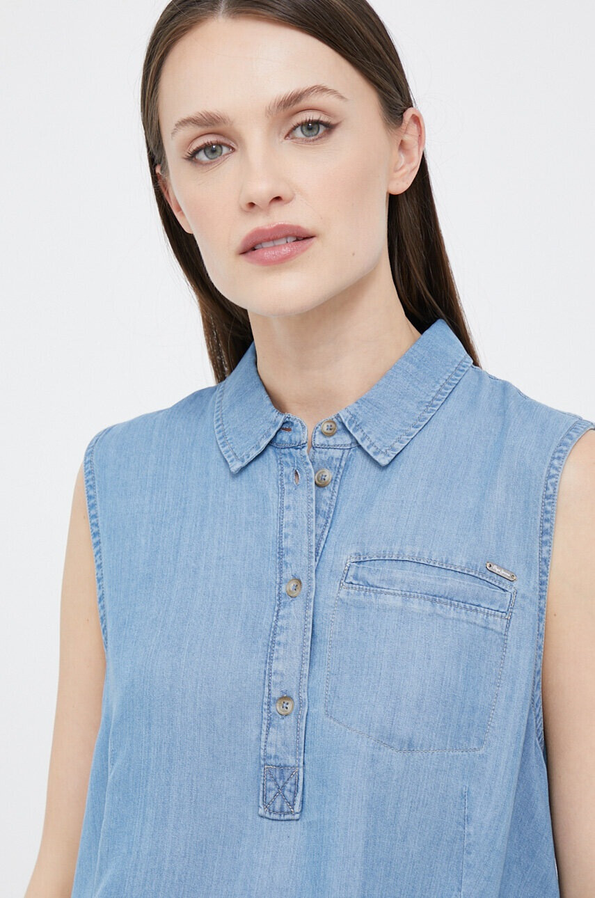 Pepe Jeans Блуза Winona в синьо - Pepit.bg