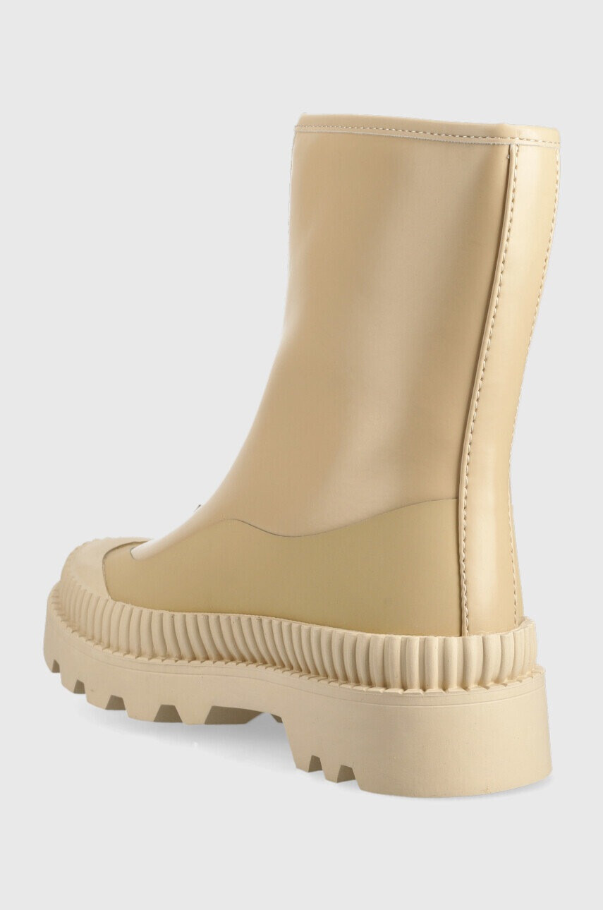 Pepe Jeans Боти Gum Zip в бежово с платформа - Pepit.bg