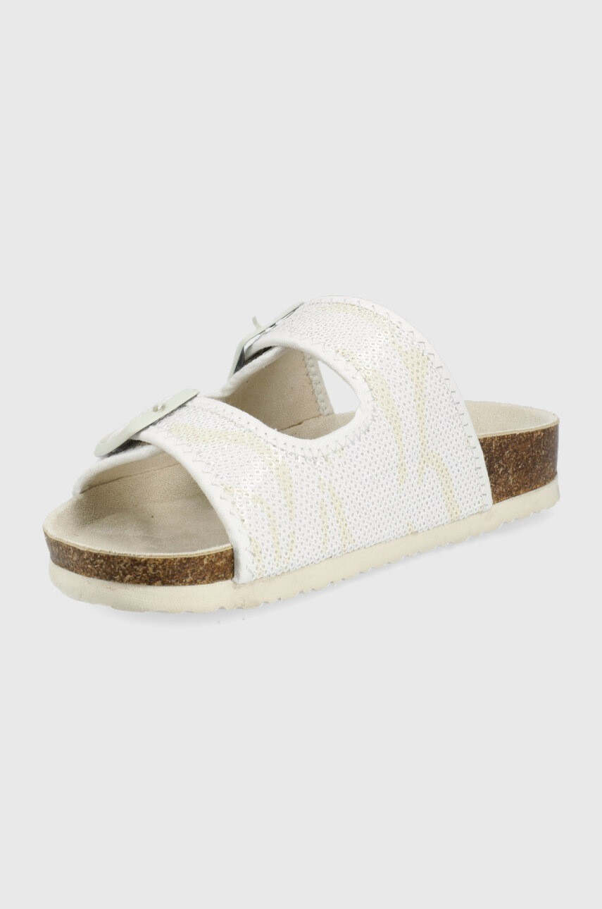 Pepe Jeans Чехли Oban Zebra дамски в бяло - Pepit.bg