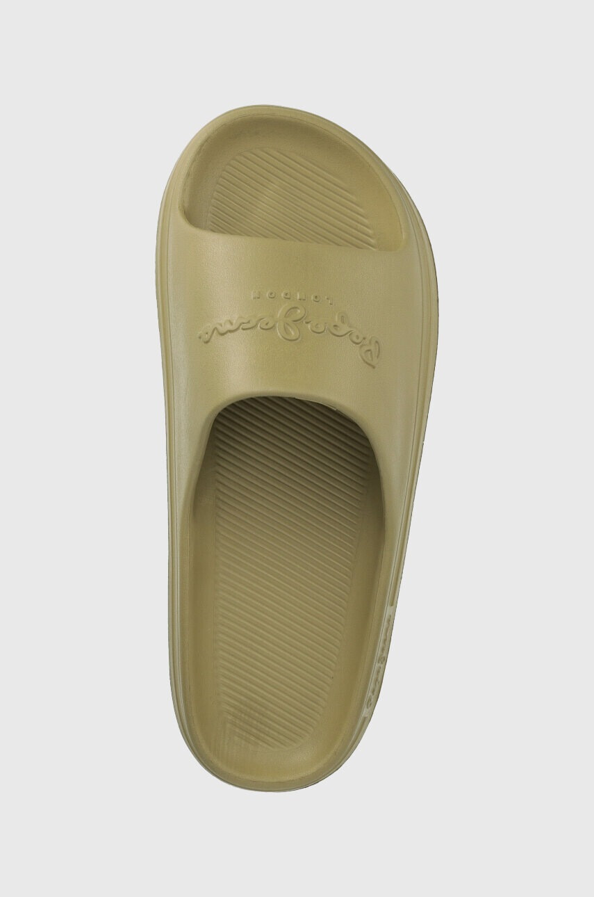 Pepe Jeans Чехли BEACH SLIDE в зелено PMS70121 - Pepit.bg